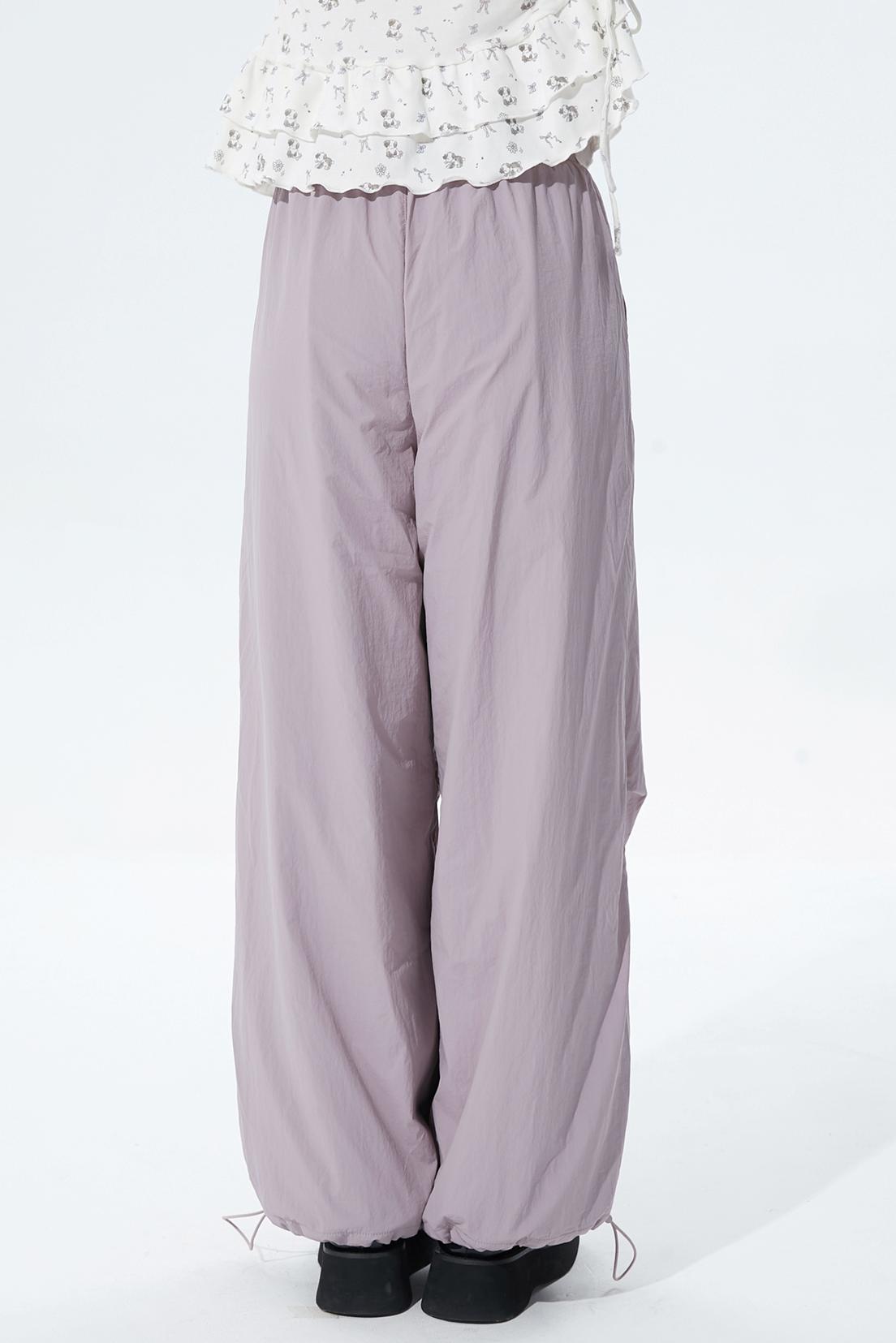 Gray purple fleece lined pants