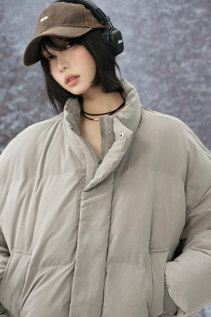 Stand collar padded jacket