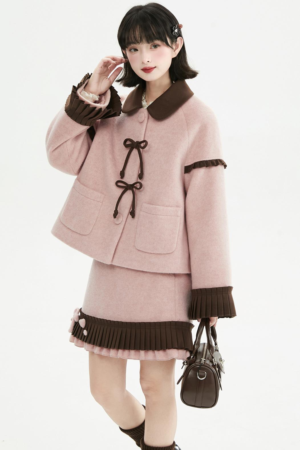ピンクドールスタイルコートセットアップ