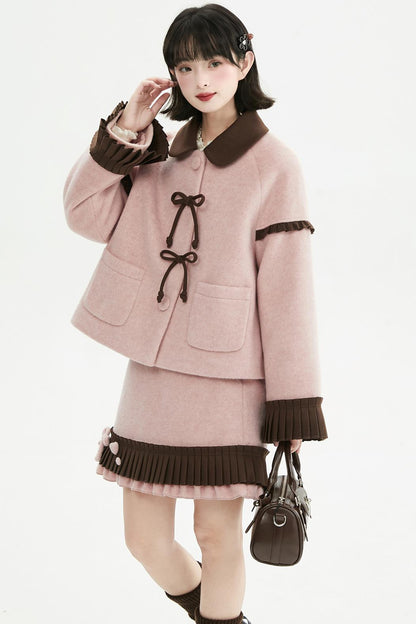 ピンクドールスタイルコートセットアップ