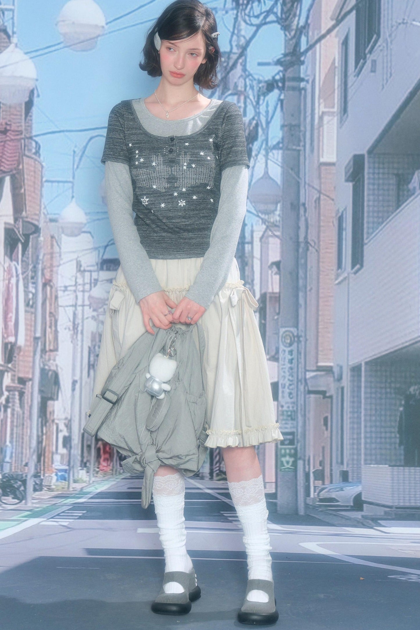 Starry Night Retro Top