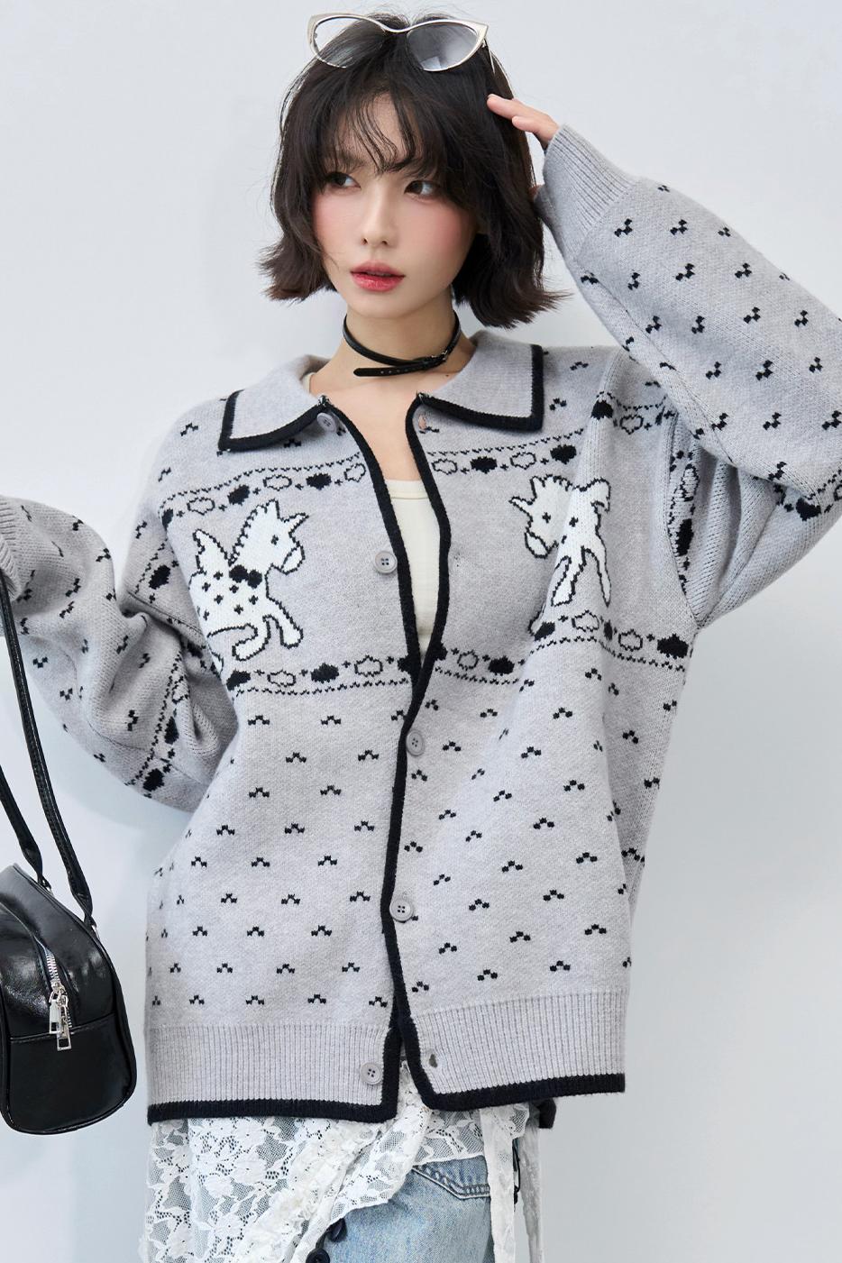 Gravity Knit Cardigan Sweater