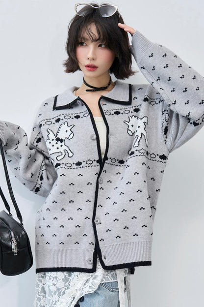 Gravity Knit Cardigan Sweater