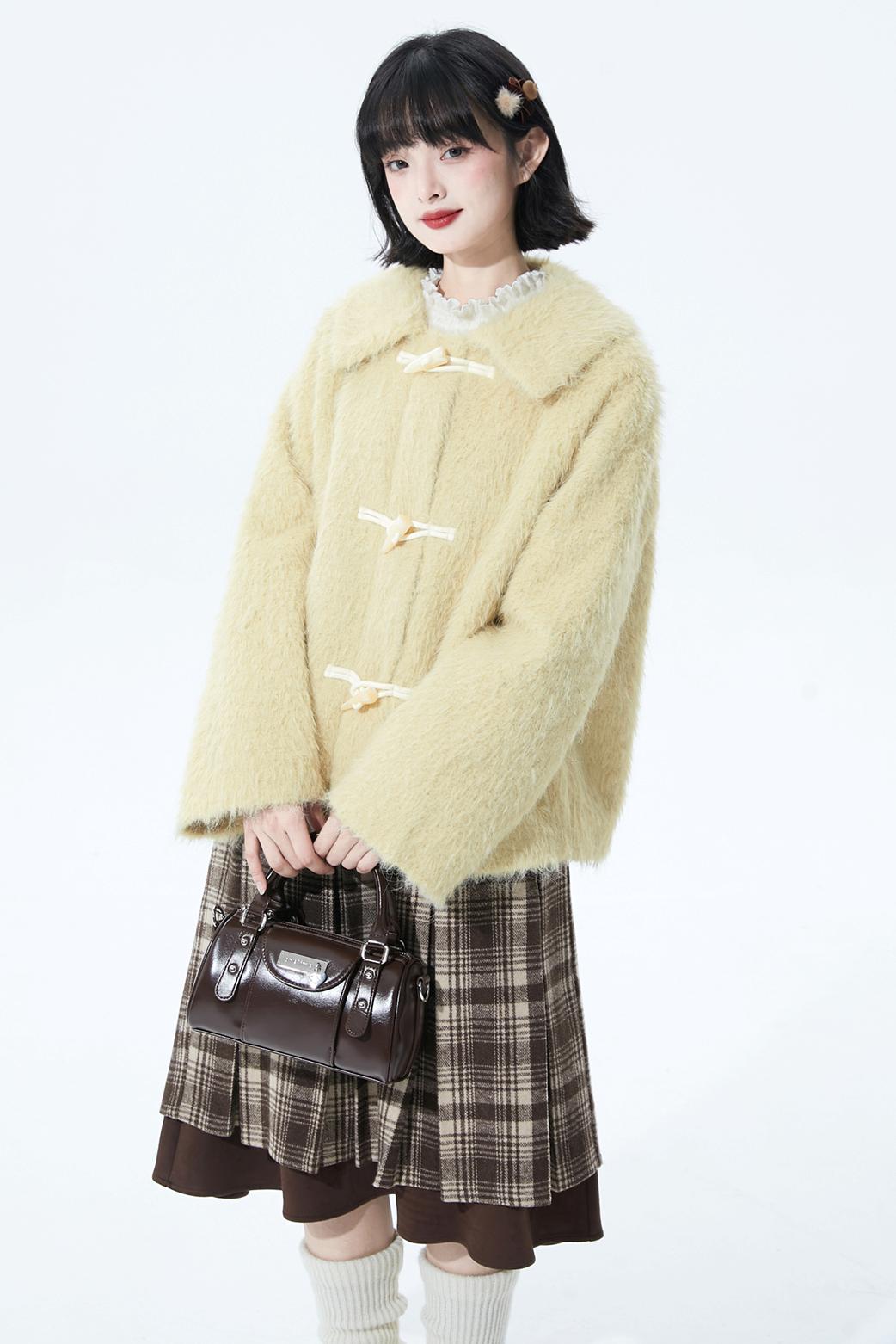 ジンジャーベルベットダッフルコート