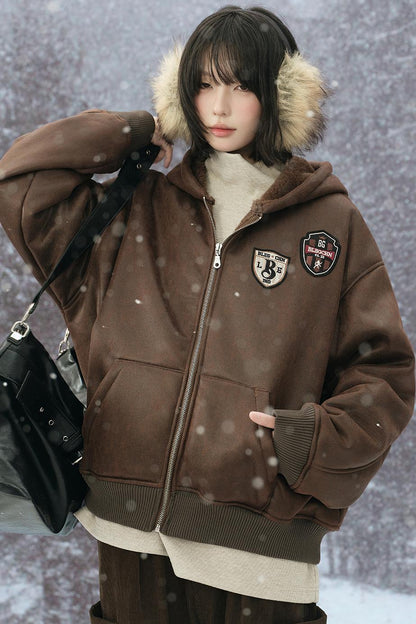 Retro Hooded Cotton Jacket