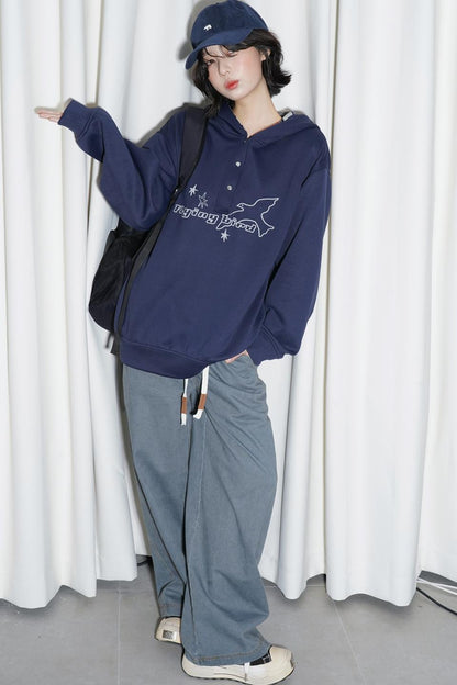 Hooded Pullover Casual Sweatshirt