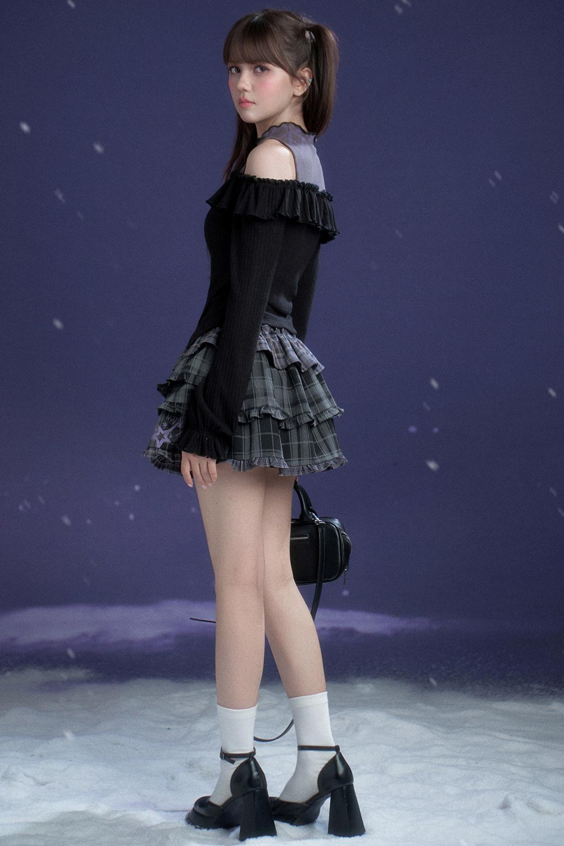 Whispers of Dark Petals Top