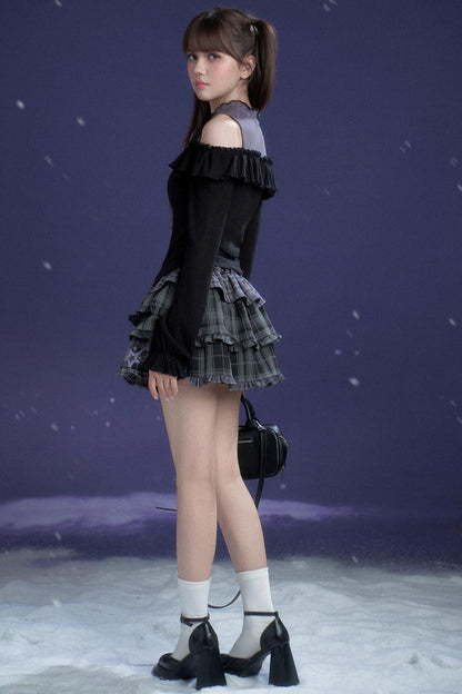 Whispers of Dark Petals Top