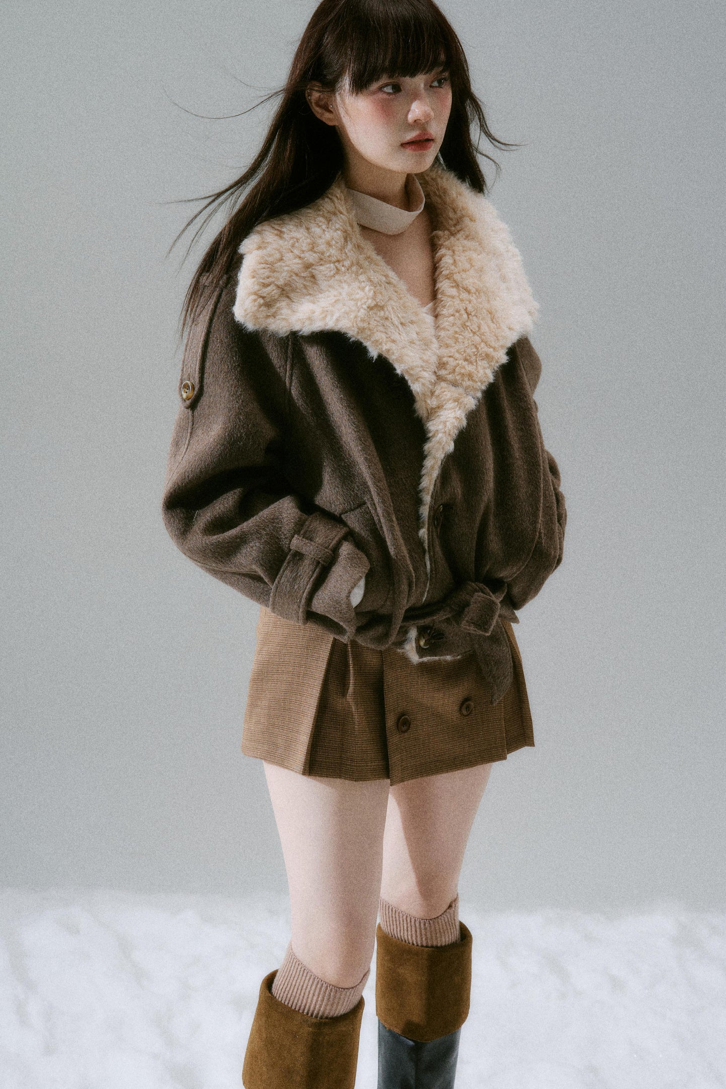 Romance Fur Collar Coat
