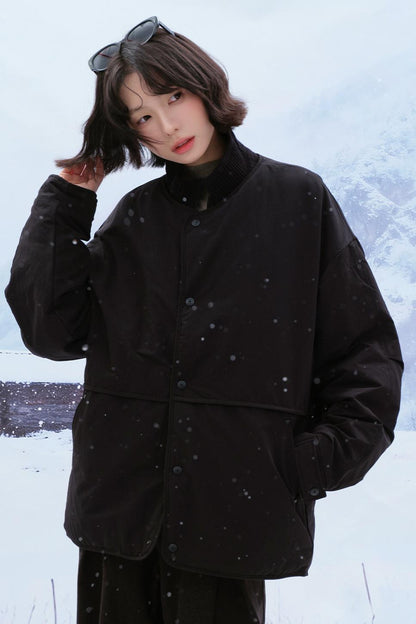 モードソリッドカラーダウンジャケット