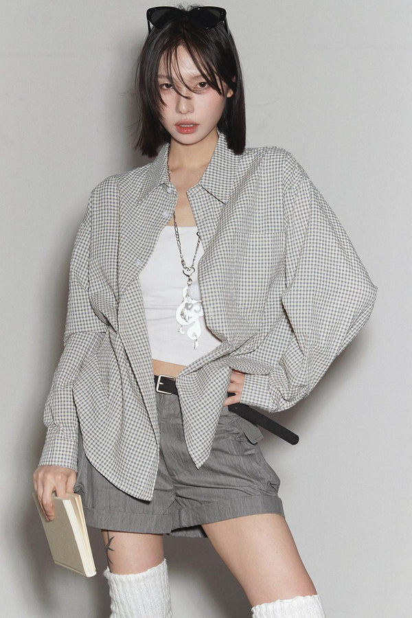 Mode Plaid Gravity Shirt