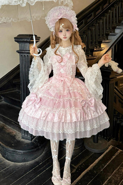 Doll Sweet Princess Lolita Dress + Bonnet