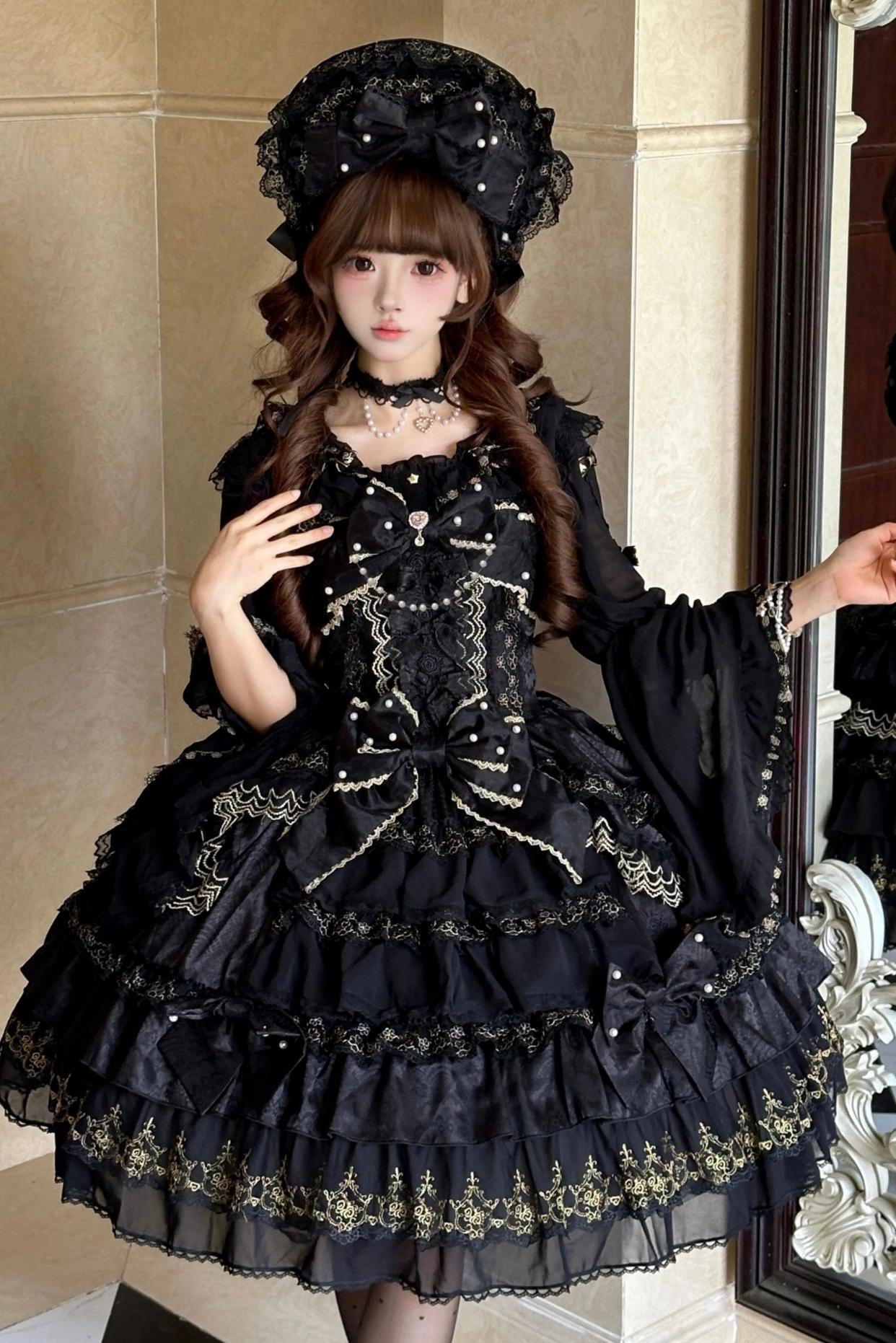 Doll Sweet Princess Lolita Dress + Bonnet
