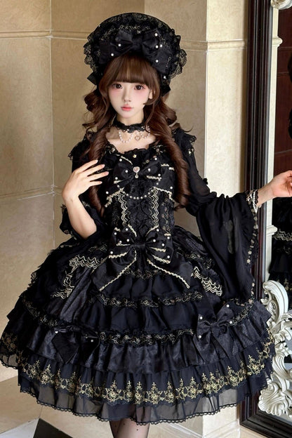Doll Sweet Princess Lolita Dress + Bonnet