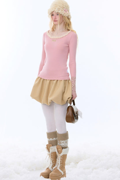 Leopard Print Knit Sweater