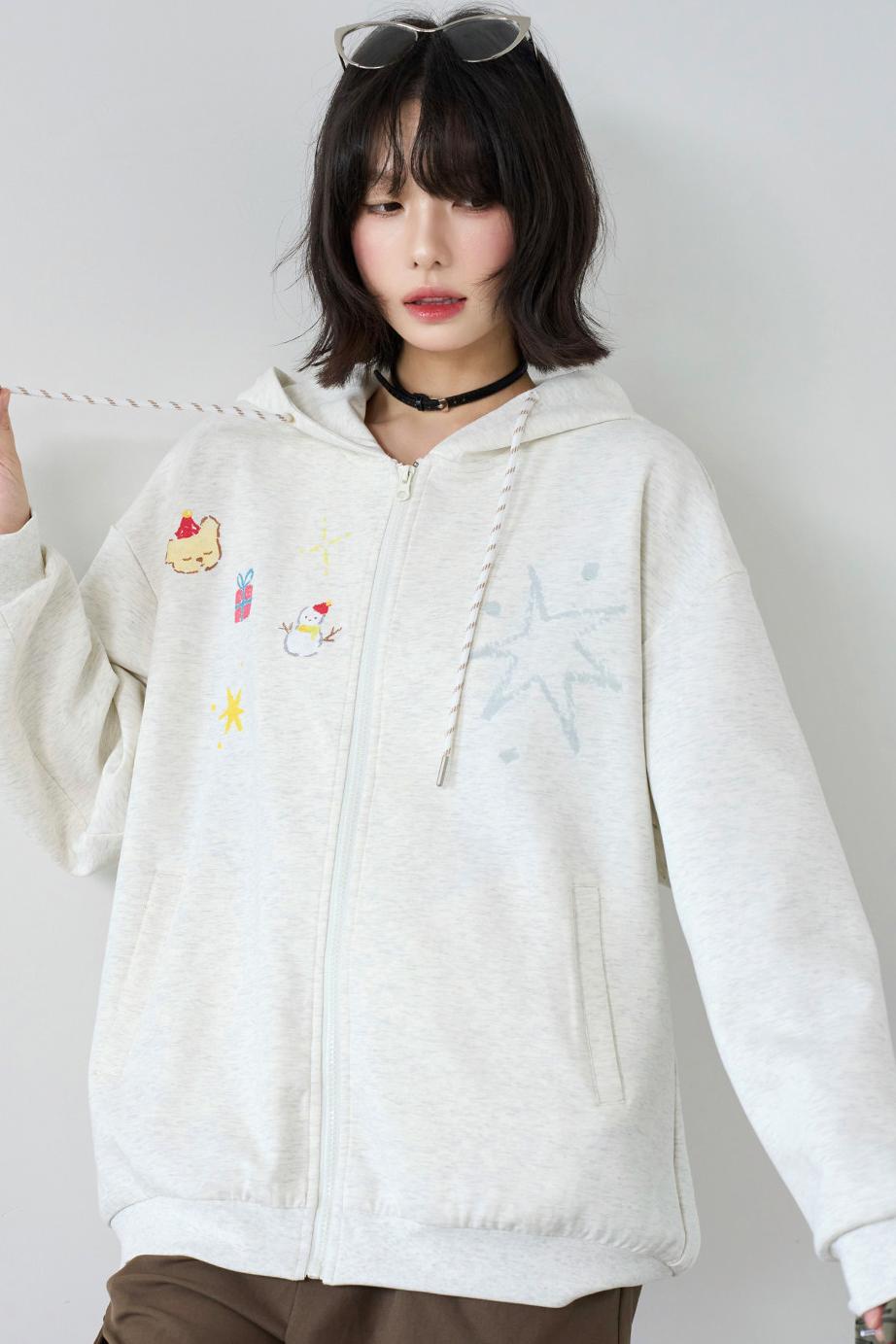 Christmas Elements Hooded Jacket