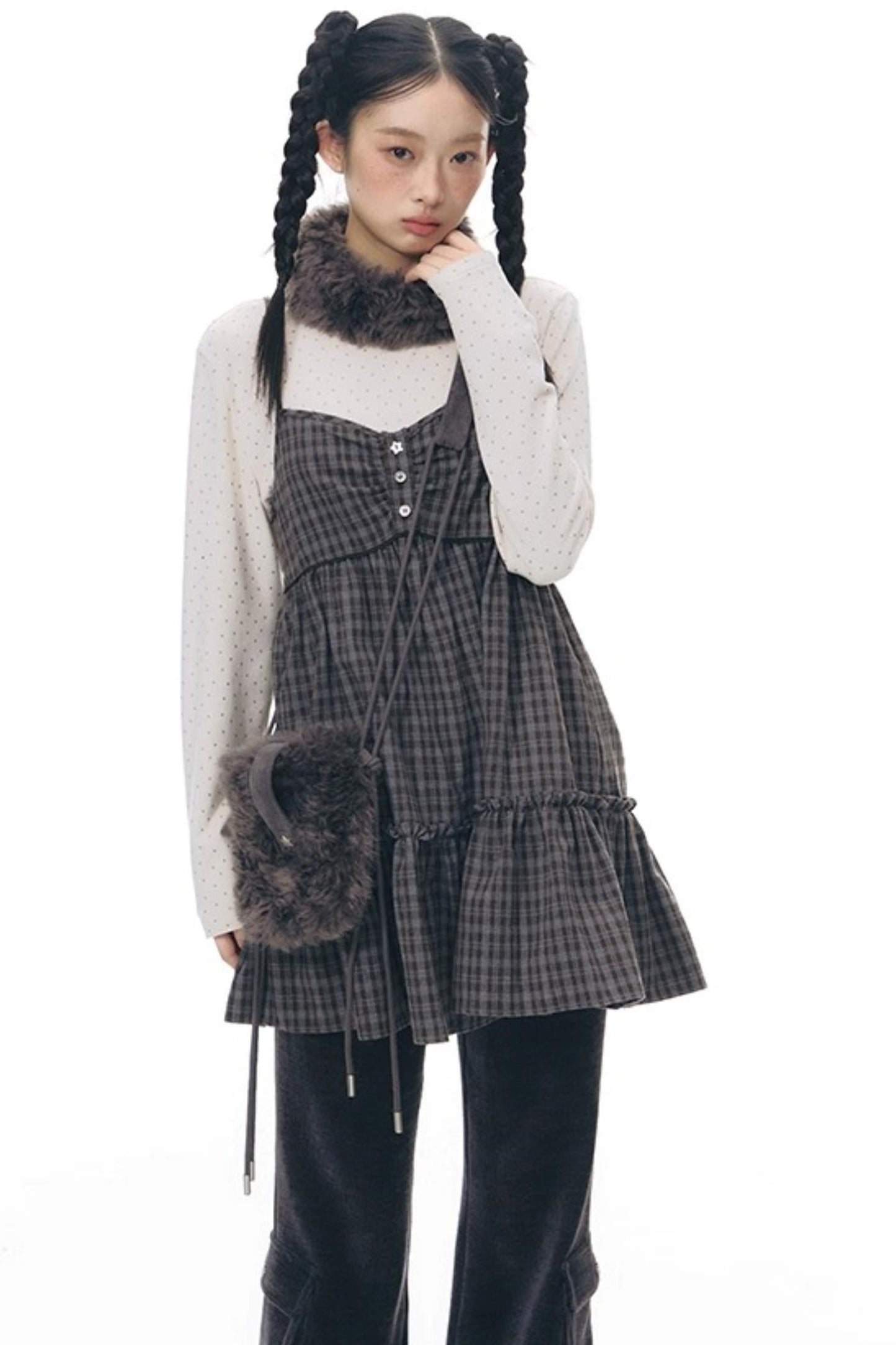 Fur Mini Crossbody Shoulder Bag