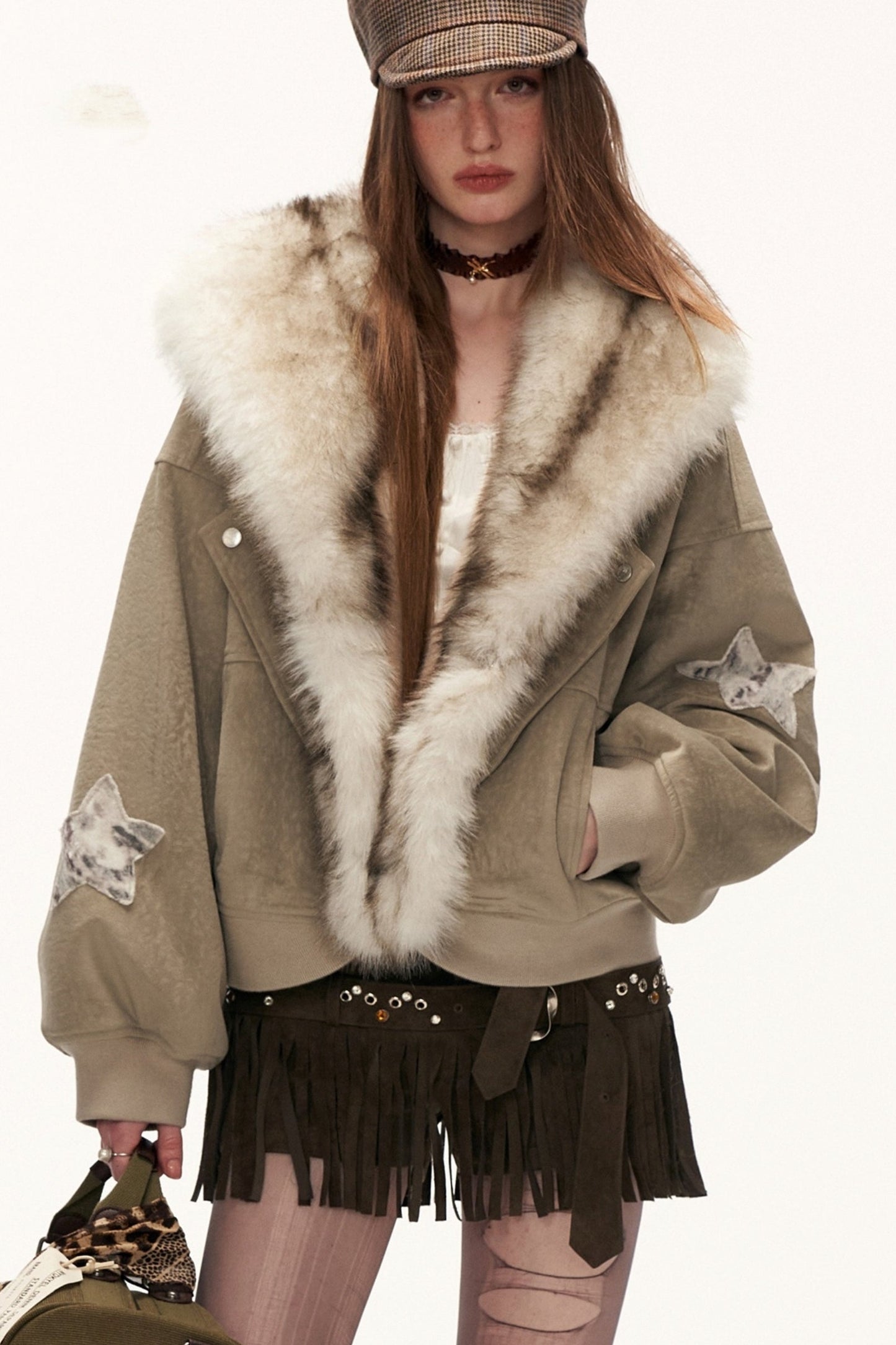 Fleece Brushed Suede Coat