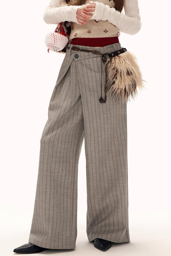 Mode Patchwork Stripe Pants