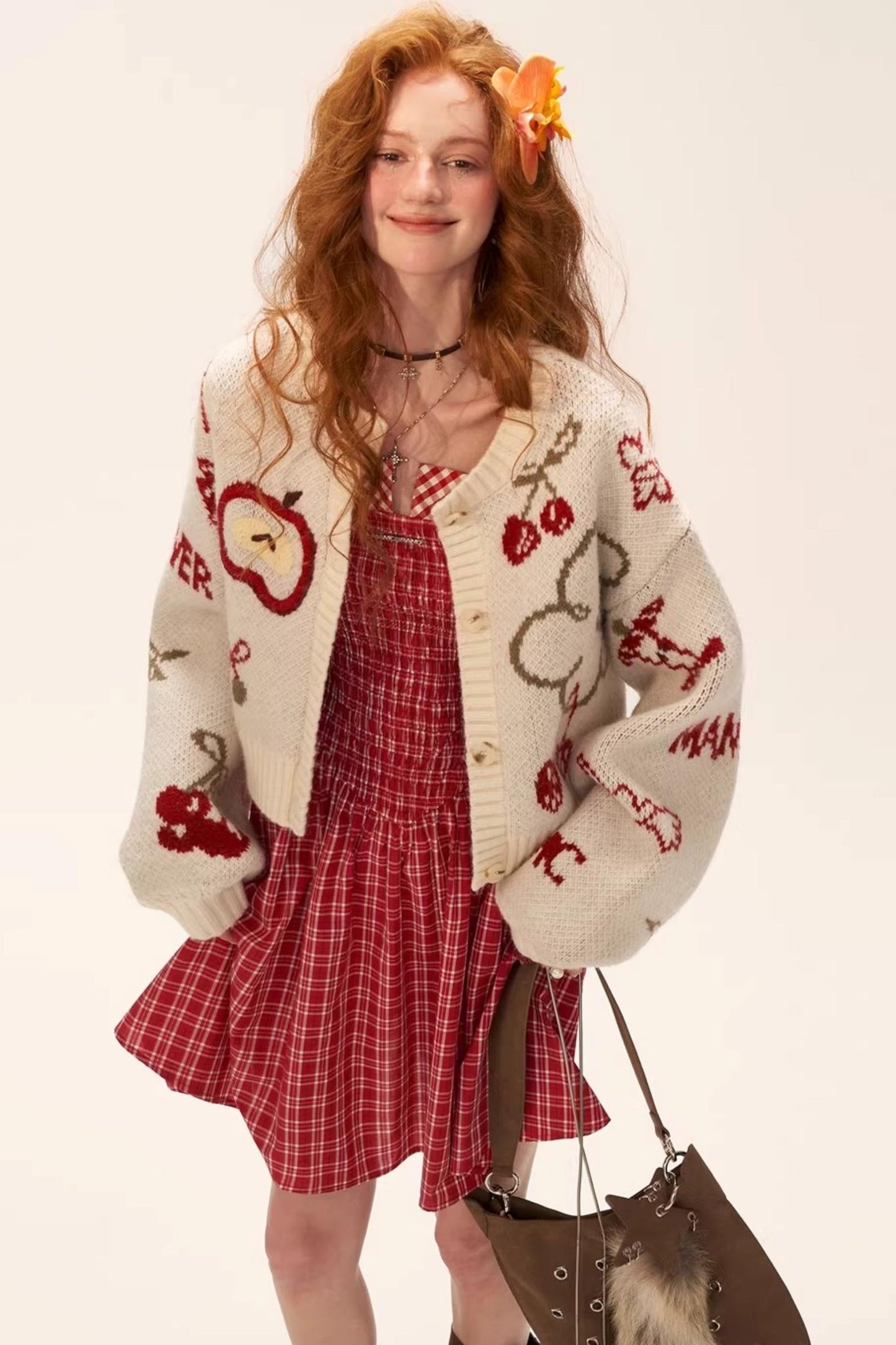 Pony Design Zip Sweater