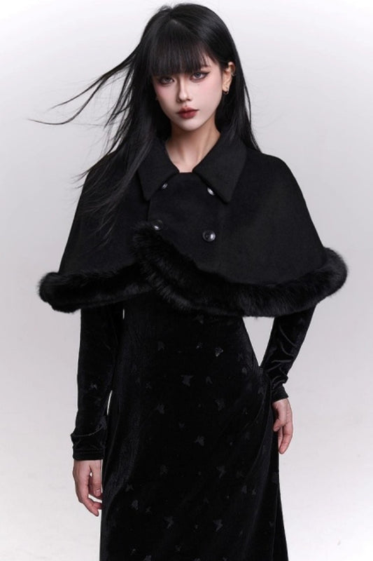 Ghostly Wool Cape