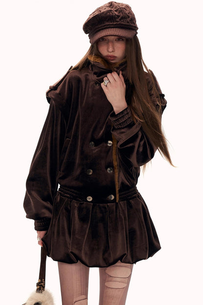 Floral Hem Patchwork Dress