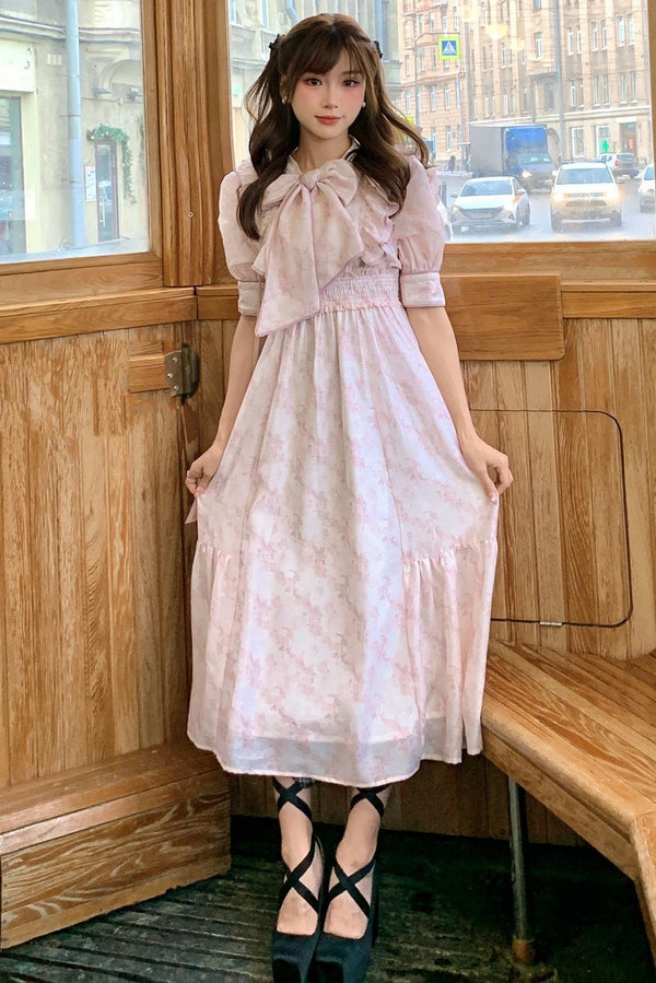 Floral Puff Sleeve Dress
