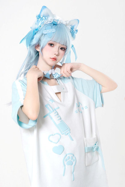 サブカルキャットサマーTシャツ+パンツ＋レッグカバー
