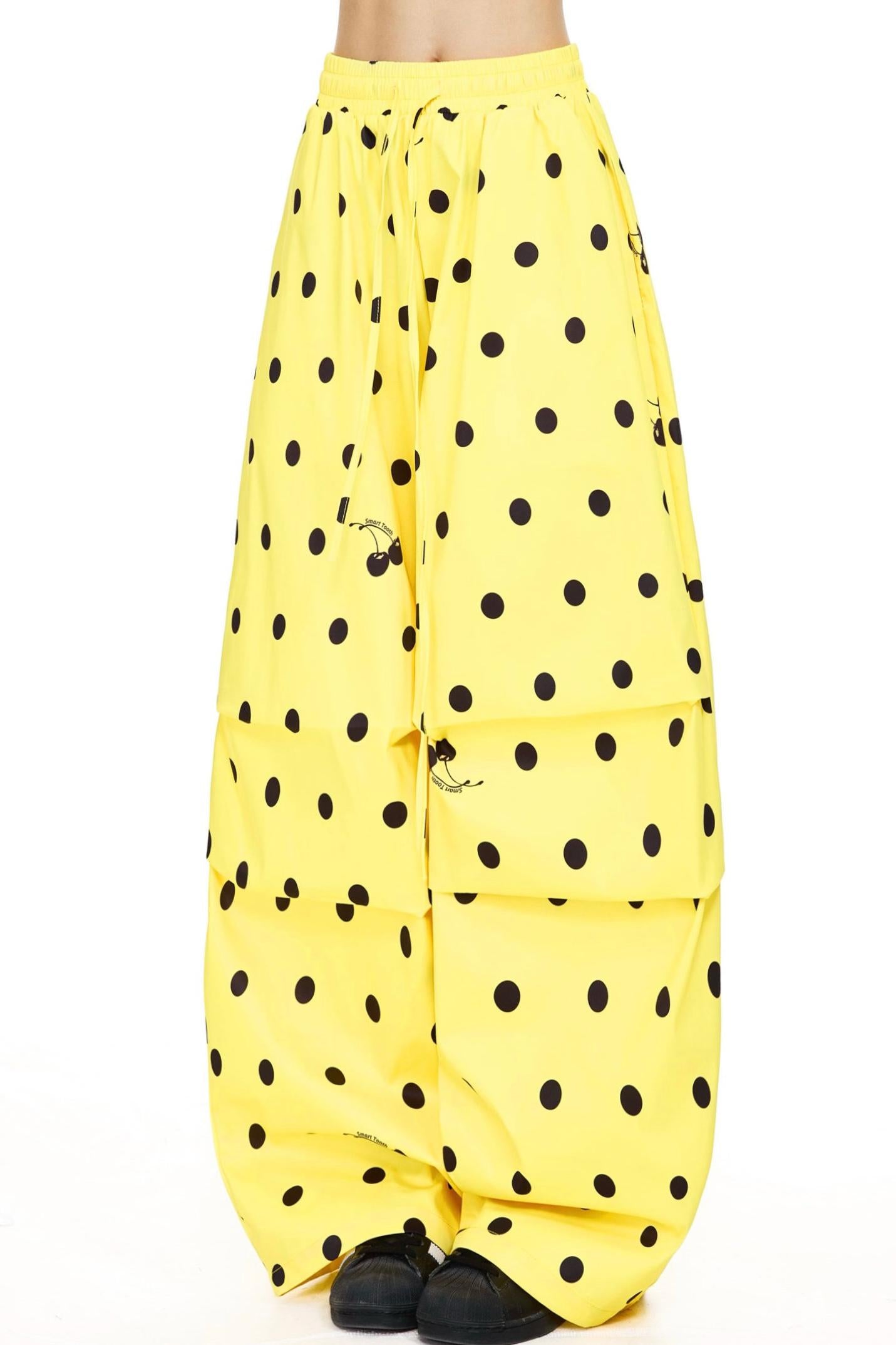 Big Polka Dot Wide Leg Pants