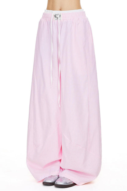 Stripe Loose Wide Leg Pants