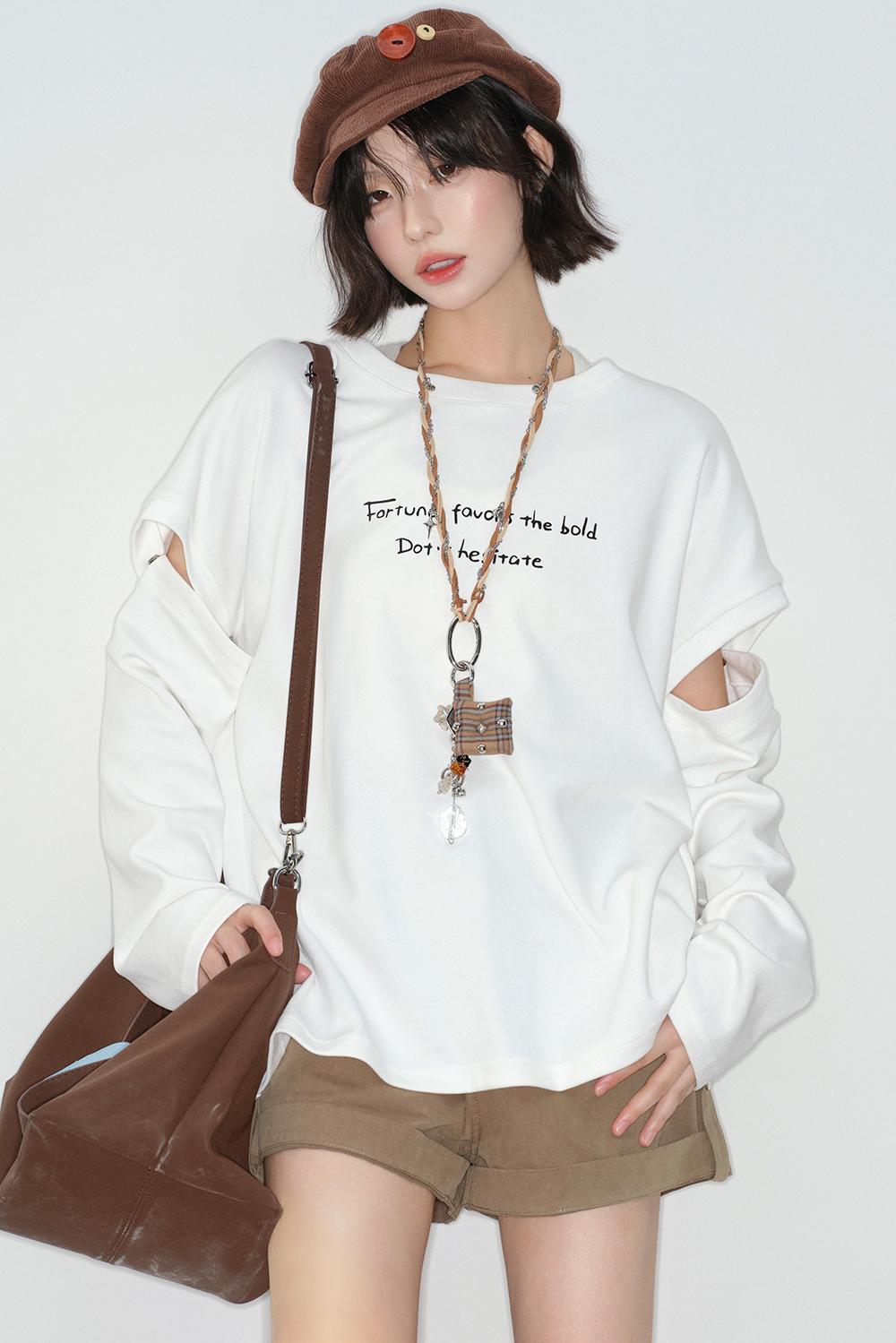 デタッチャブルスリーブトップス