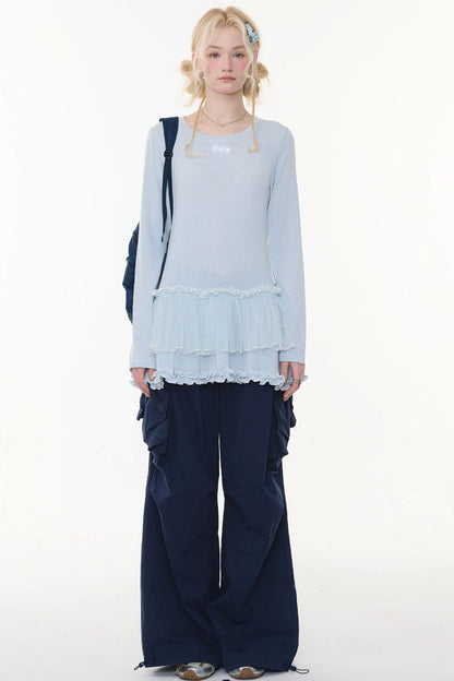 Bow Detail Cargo Pants