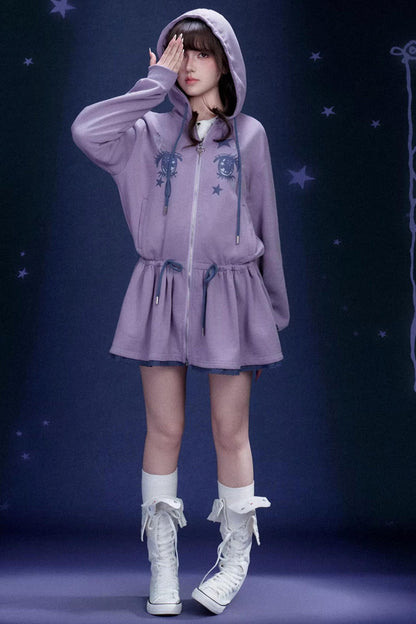 Comic Eye Hooded Dress