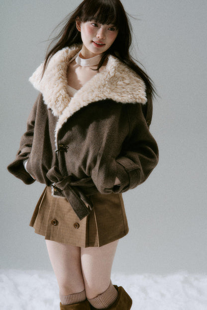 Romance Fur Collar Coat