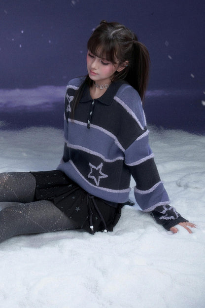 Border Star Jacquard Sweater