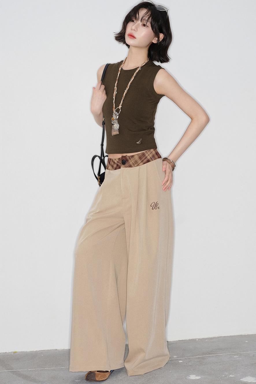 スリムフィットスリーブレストップス