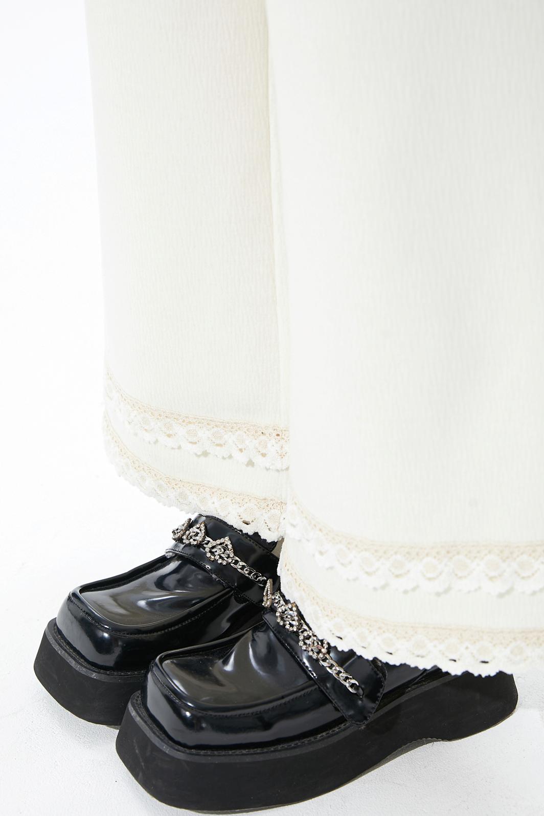 Off-White Lace Knit Pants