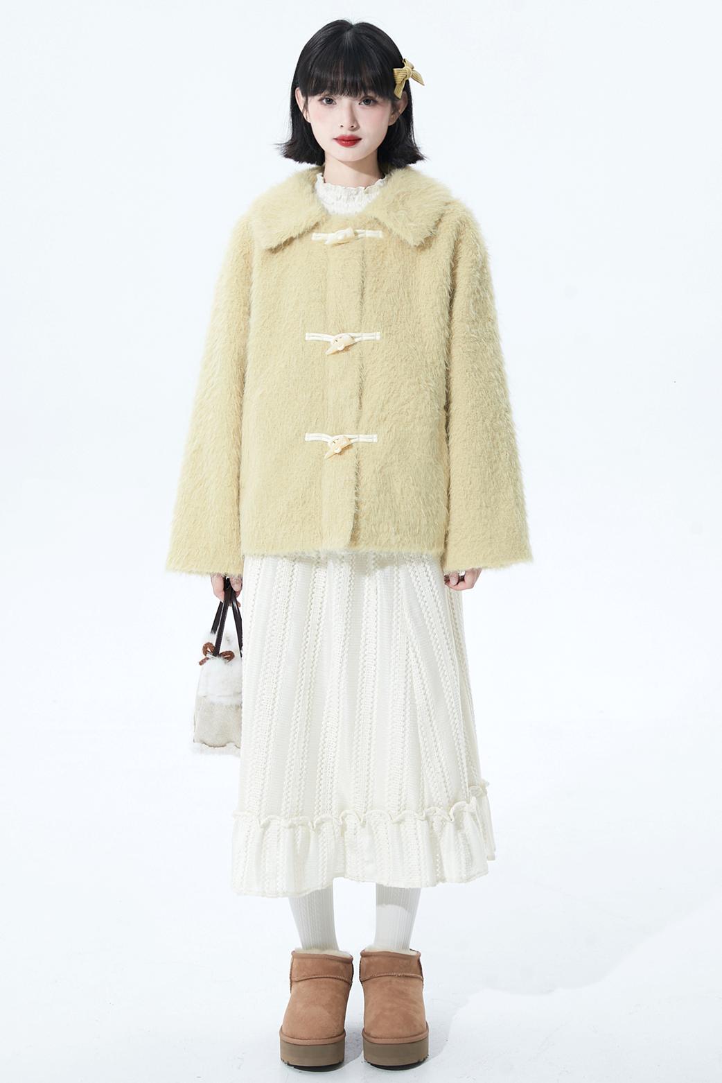 ジンジャーベルベットダッフルコート