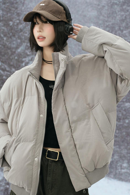 Stand collar padded jacket