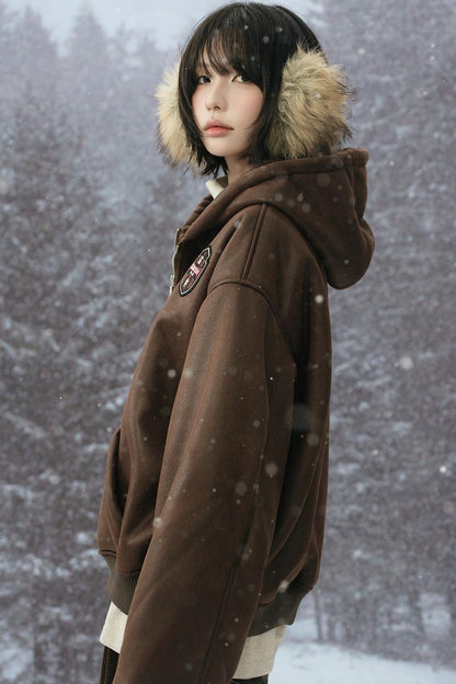 Retro Hooded Cotton Jacket