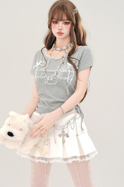 Spice Lace Drawstring T-Shirt