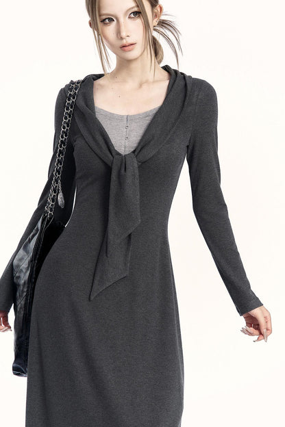 Relaxed Knit Midi Dress