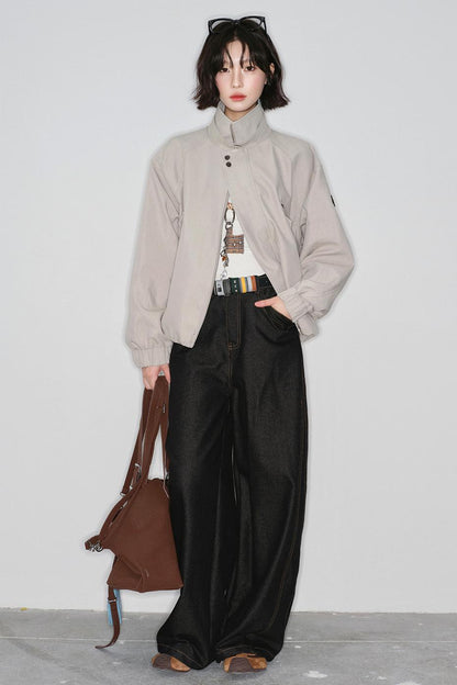 ルーズワイドモードデニムパンツ