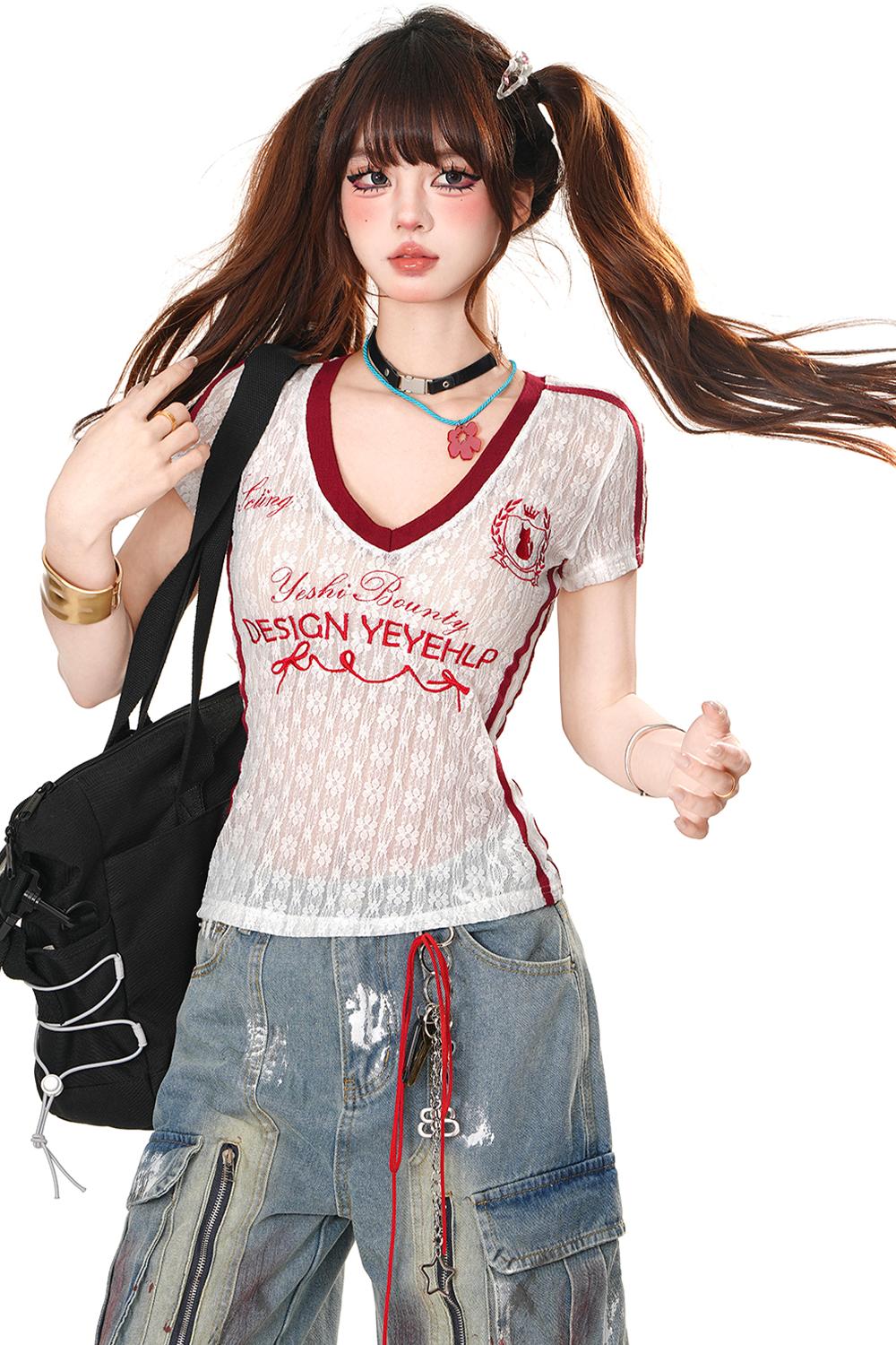 American Spicy Lace T-Shirt