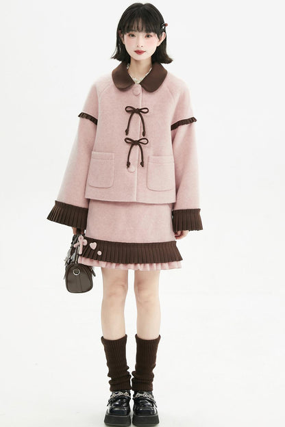 ピンクドールスタイルコートセットアップ