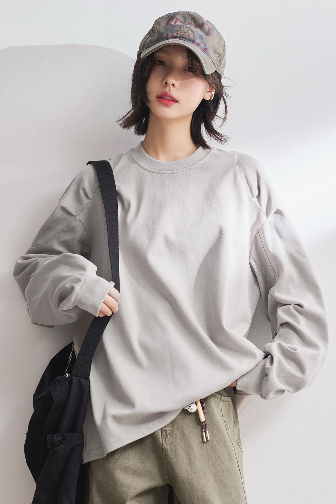 Relaxed Solid Color T-Shirt