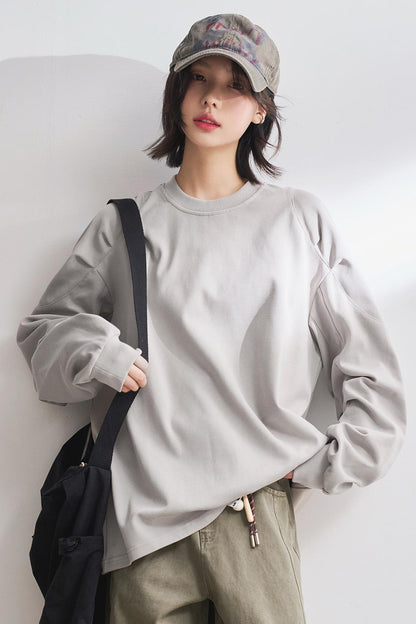 Relaxed Solid Color T-Shirt