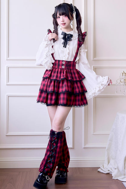 サブカル地雷ビブスカートセットアップ