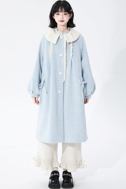 ロータスリーフカラ―ウールンコート