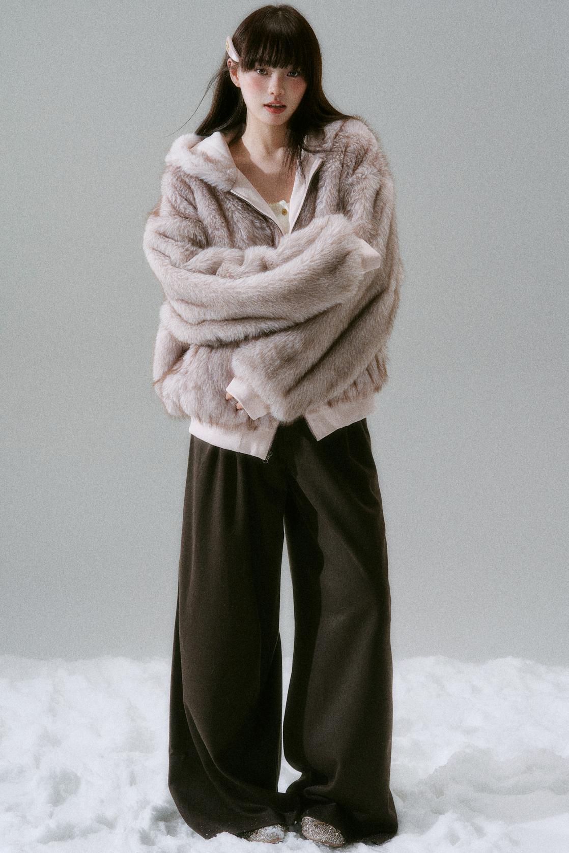 Sweet Mode Fur Hooded Jacket